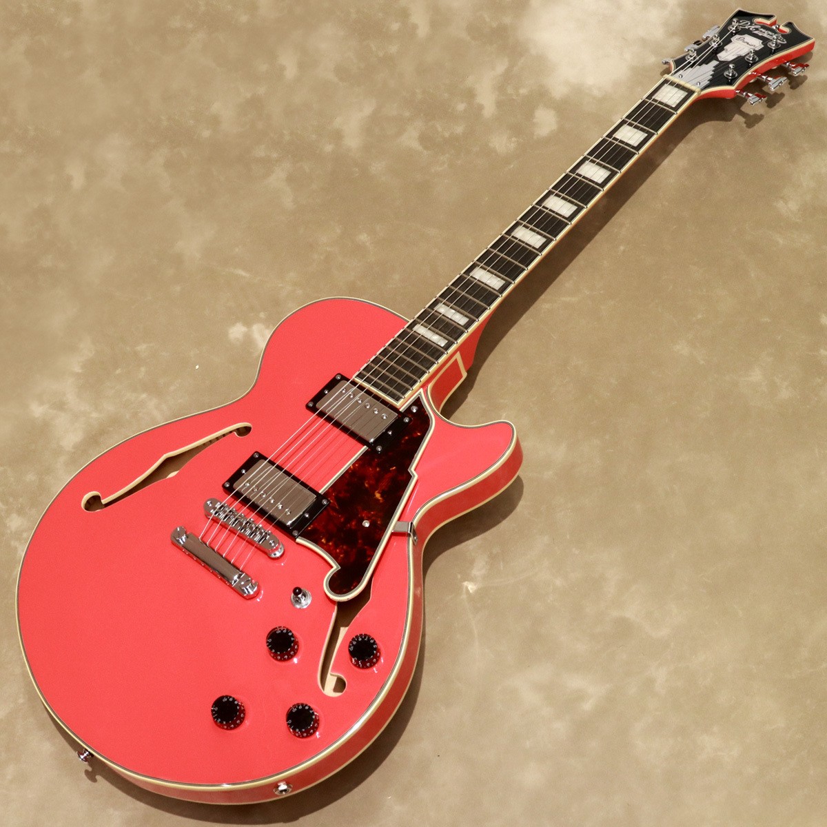 D’Angelico Premier SS Fiesta Red Electric Guitar Used Outlet Model