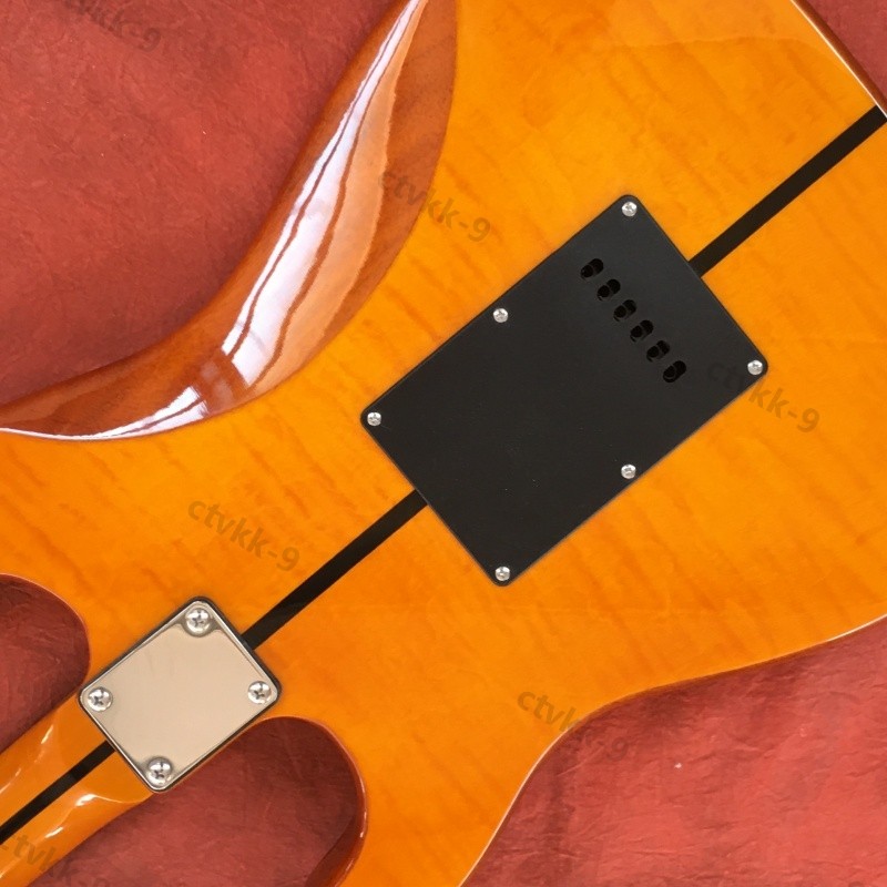 Electric Guitar Custom Binding Flame Maple Top SSS Basswood Body BEST OFFER