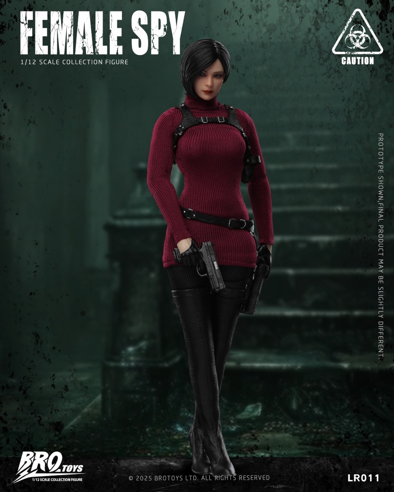 LR011: BROTOYS Resident Evil Female Spy Ada Wong 1/12 scale Action Figure