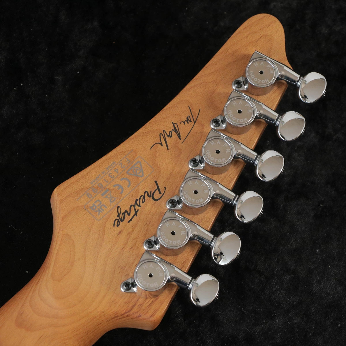 Ibanez / Prestige Tom Quayle Model TQM2-CUF (Charcoal Black Burst Flat) F2431699