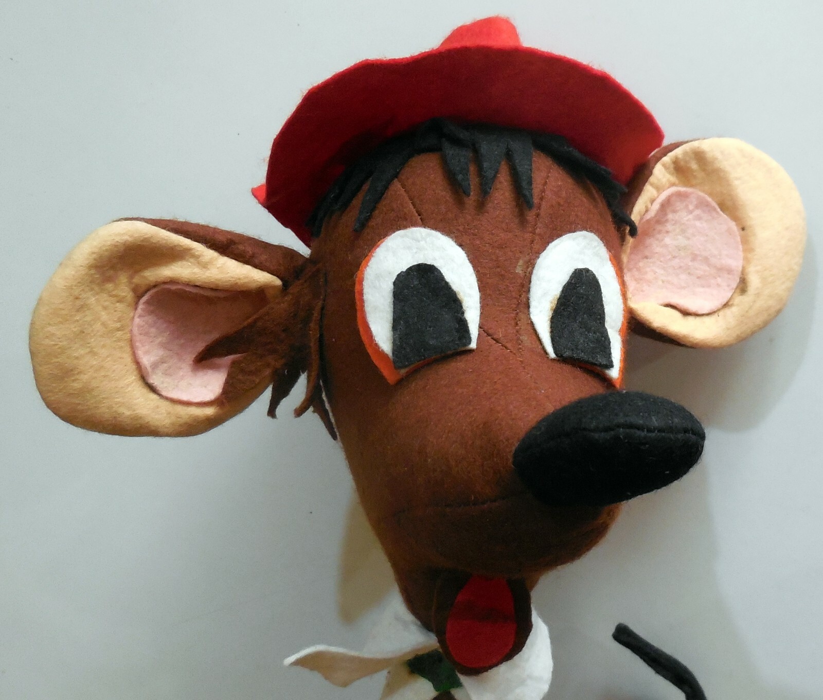 VINTAGE LARGE TOY DOLL MOUSE LENCI pannolenci DISNEY CRESBA 1960s made in Italy