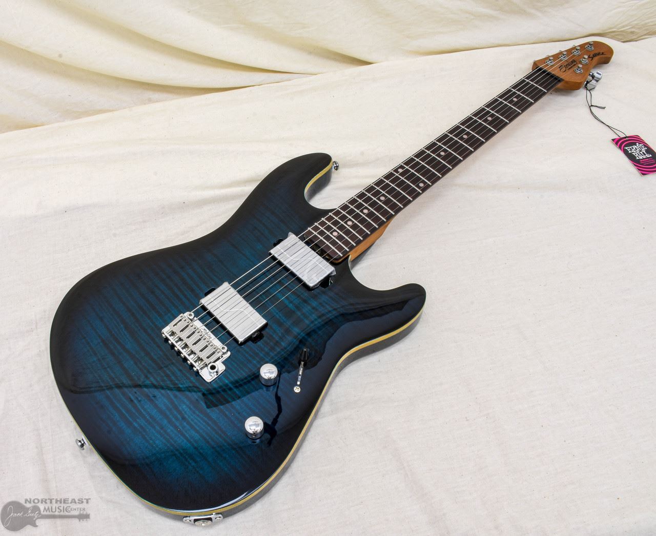 Sterling by Music-Man Sabre – Deep Blue Burst