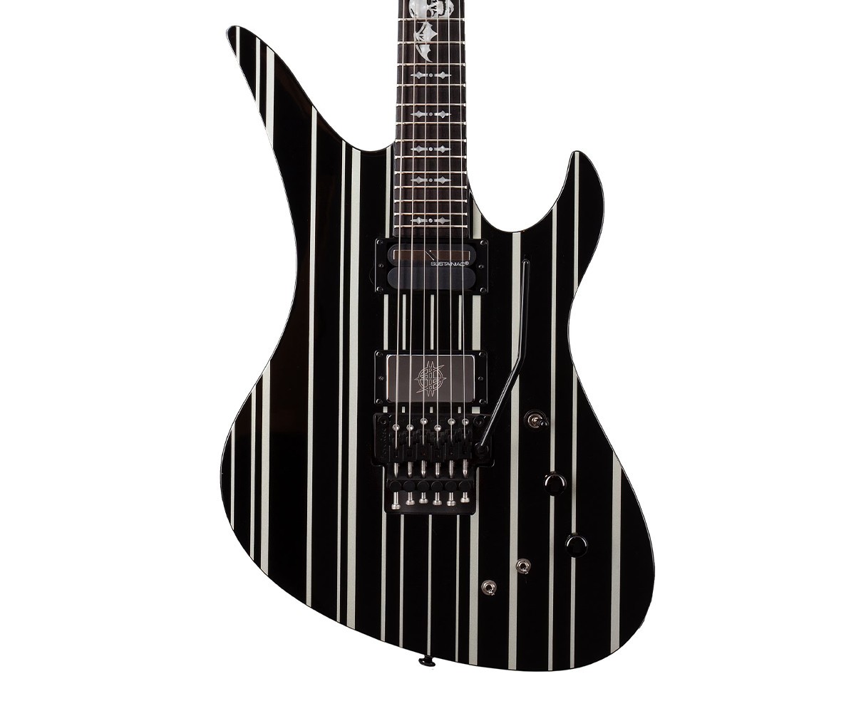 Schecter Synyster Gates Custom-S Signature Guitar – Black/Silver – Open Box