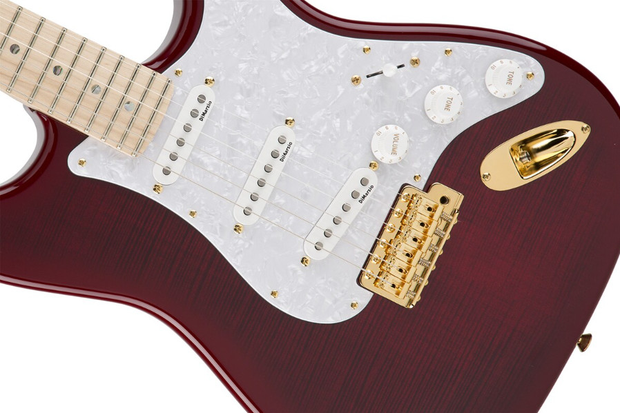 Fender MIJ Ritchie Kotzen Stratocaster Maple Transparent Red Burst Guitar NEW