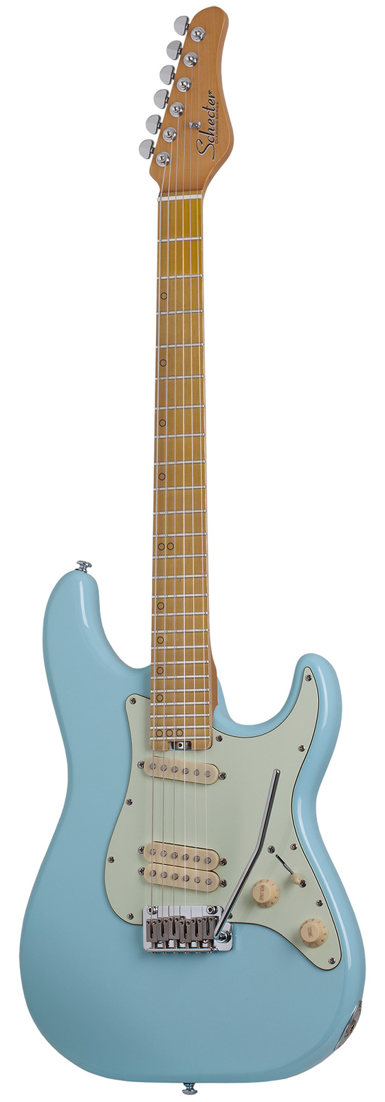 Schecter MV-6 Electric Guitar, Sonic Blue