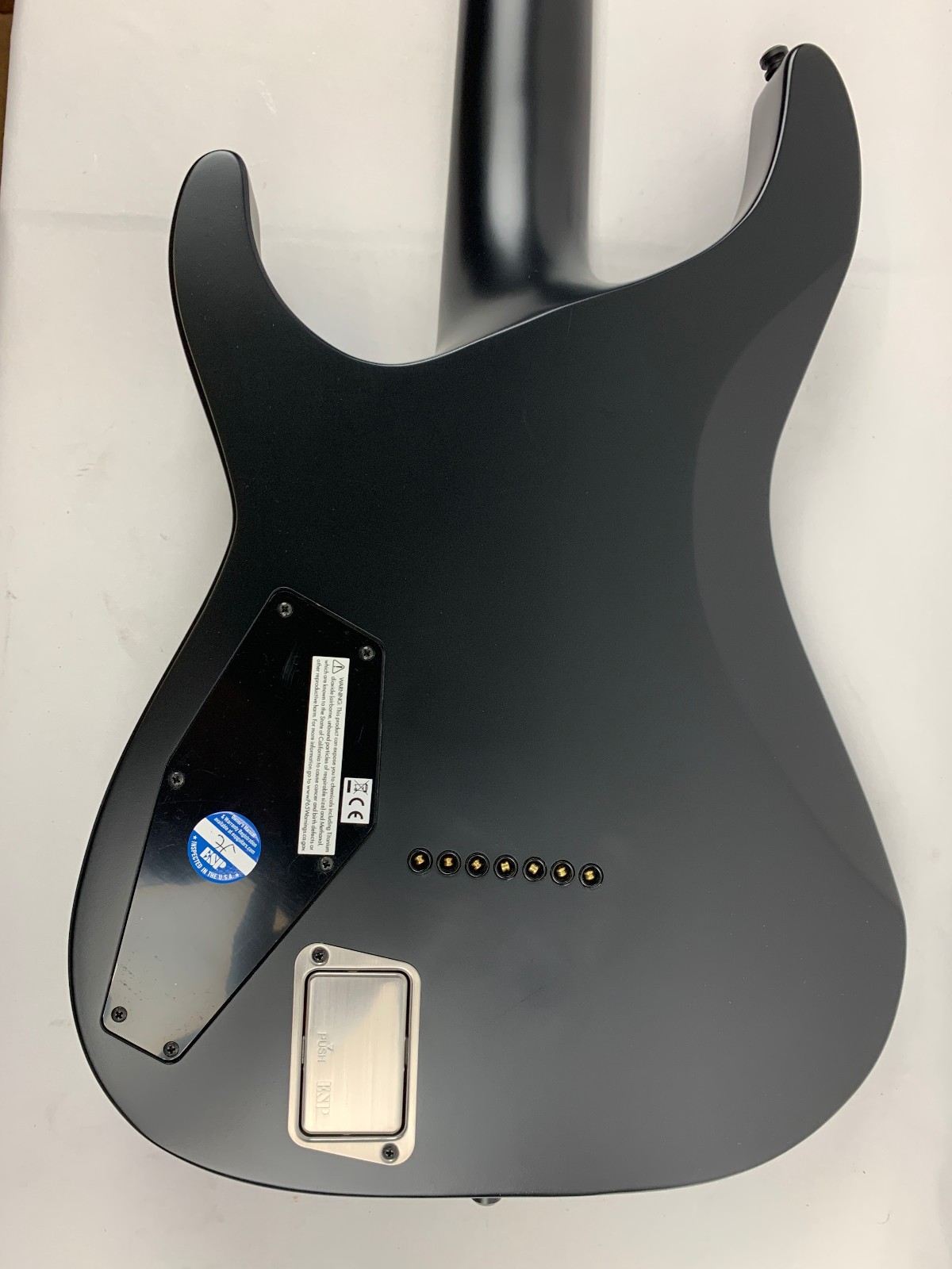 ESP E-II Horizon NT-7B Hipshot Black Satin HS BLKS Electric B-Stock + Case NT7B