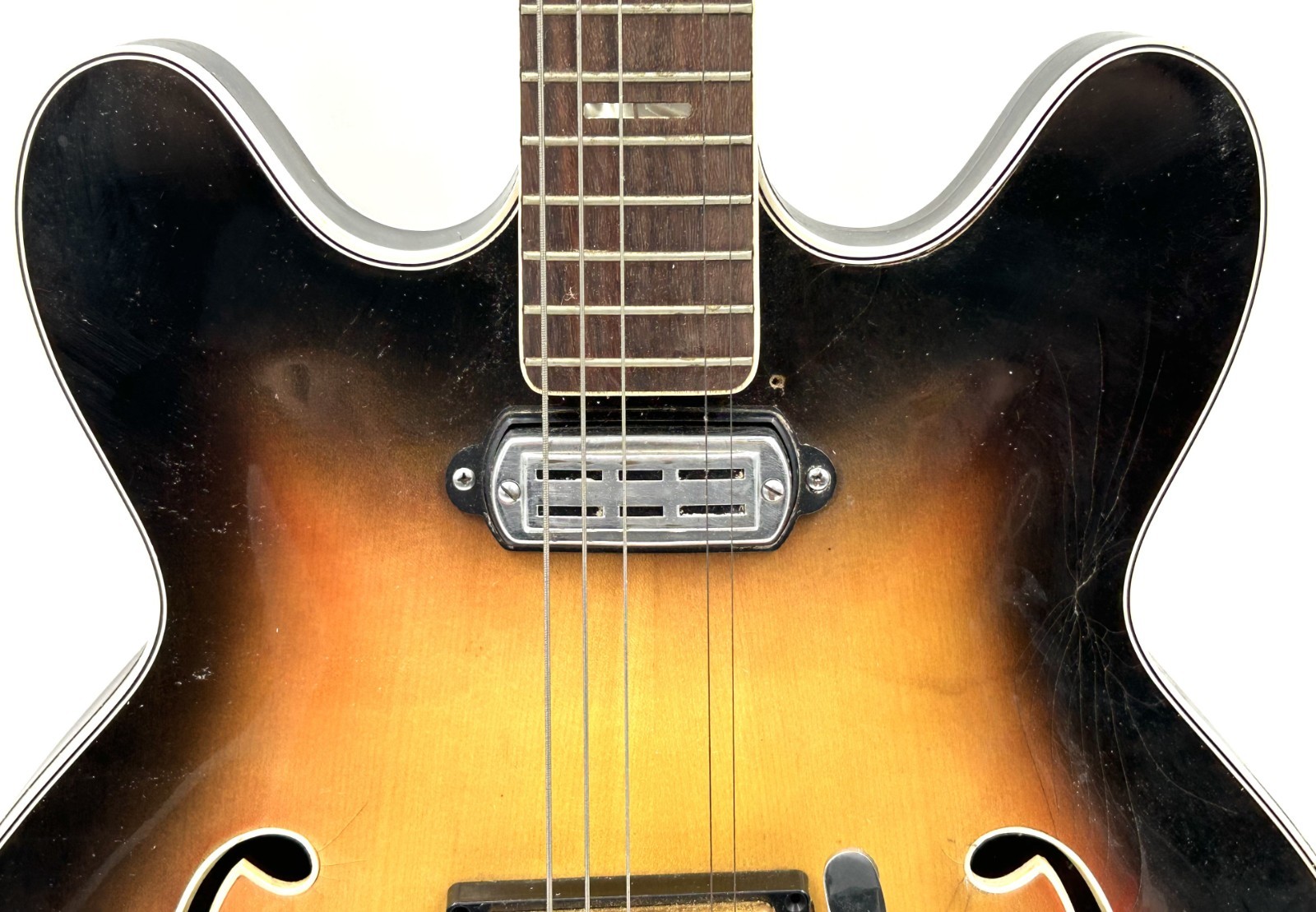 Vintage 1960’s Vox Lynx Hollow Body Electric Guitar – BIGSBY VARATO – AS IS