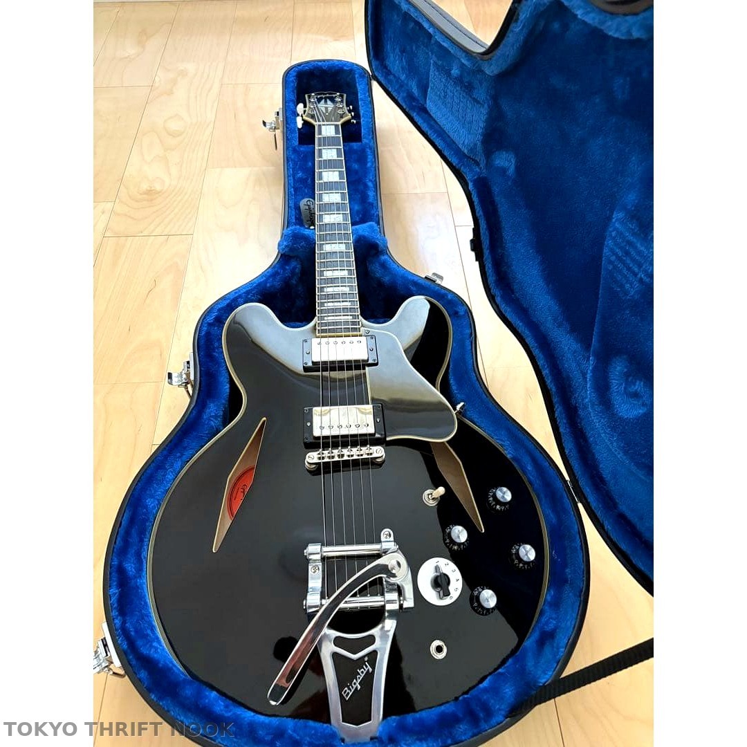 [Excellent] Epiphone Shinichi Ubukata ES-355 Semi-Hollow Black w/ Hard Case
