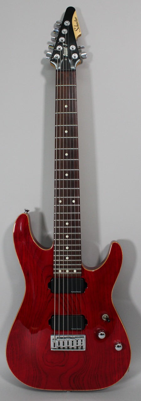 1998 Schecter Sunset 7 In Red Finish