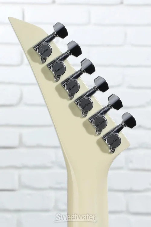 Jackson USA Signature Scott Ian King V KVT Solidbody Electric Guitar – Ivory