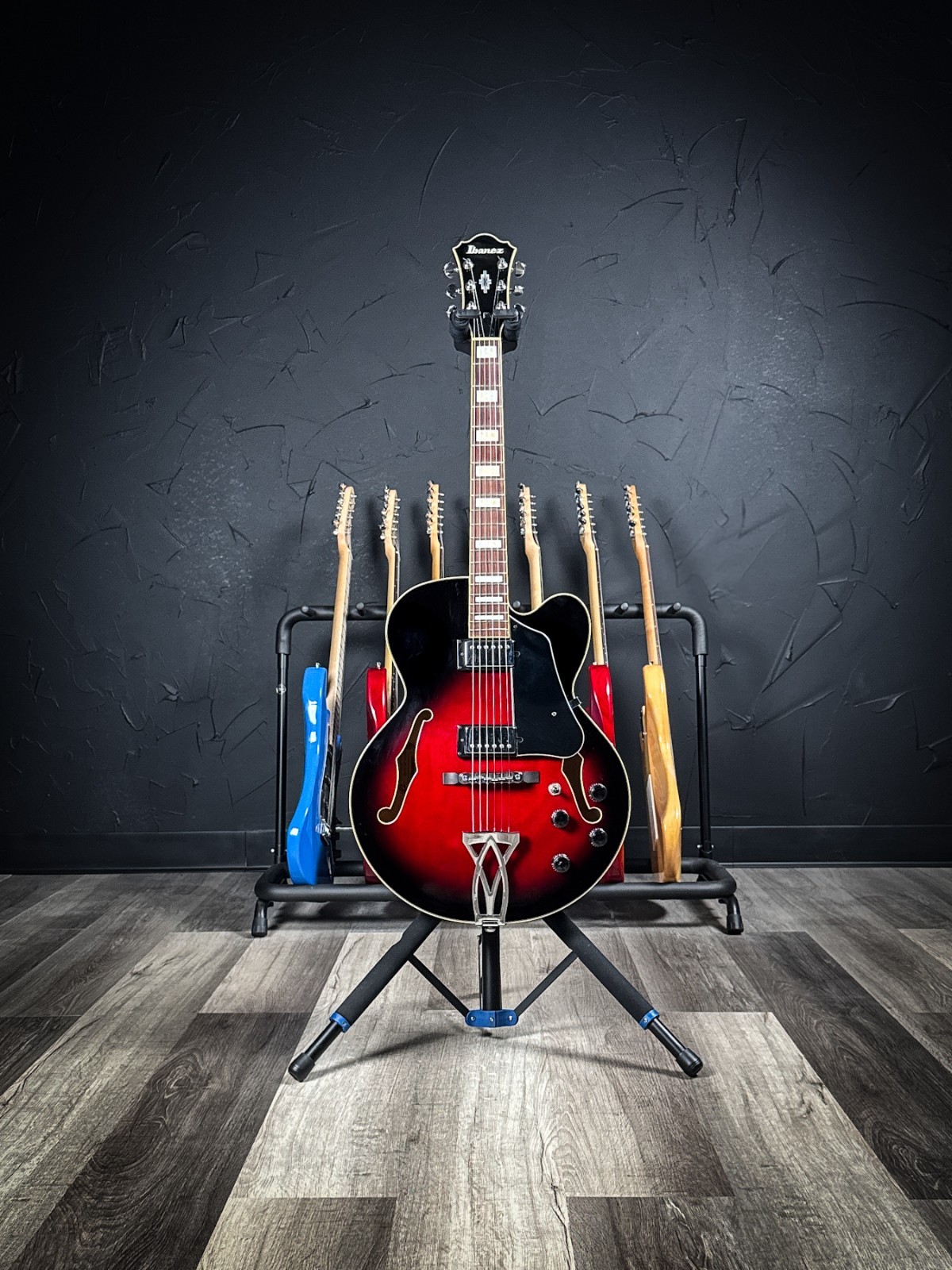 Ibanez Artcore AF75-TRS Hollowbody Electric Guitar – Transparent Red