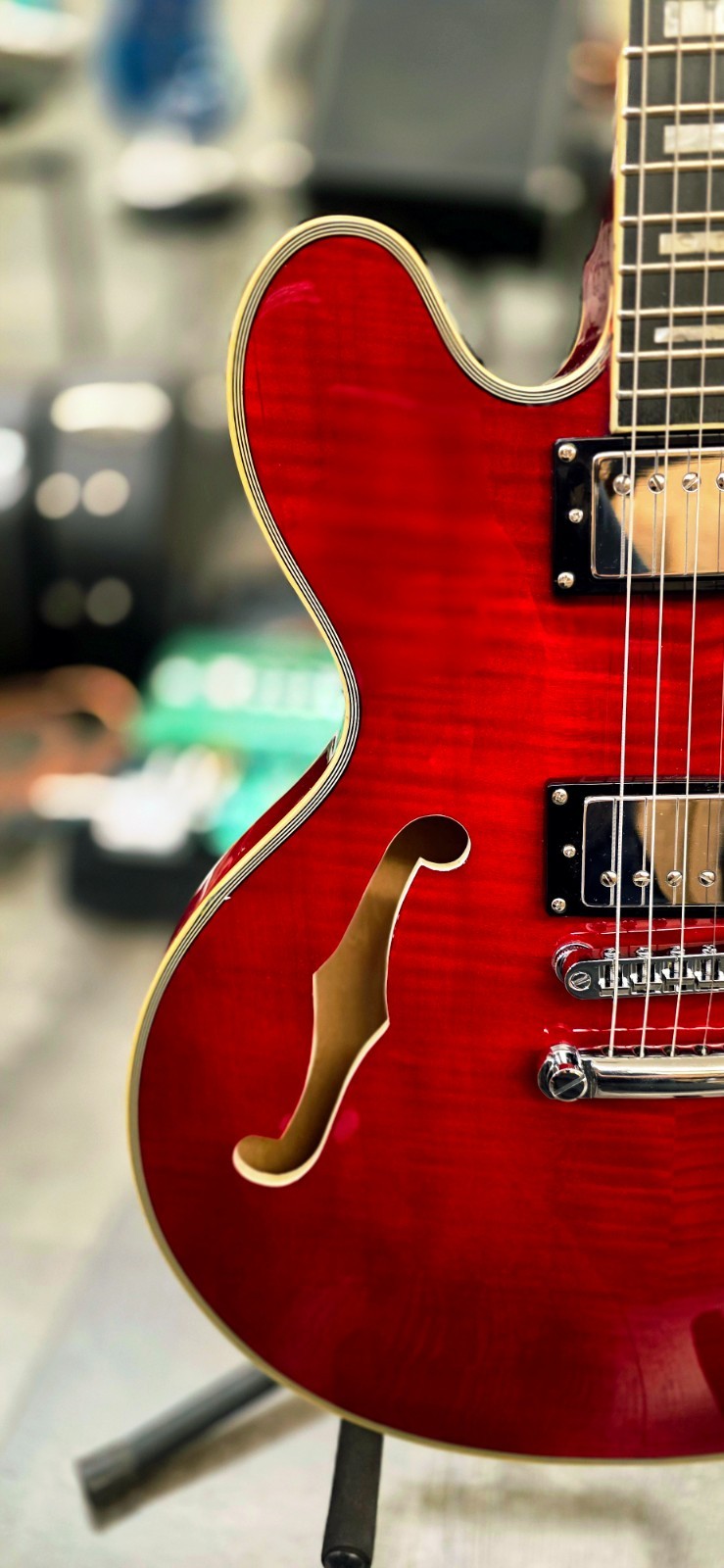 Aio wolf KSA50 2025 – Wine Red Electric Guitar Semi-Hollow Body