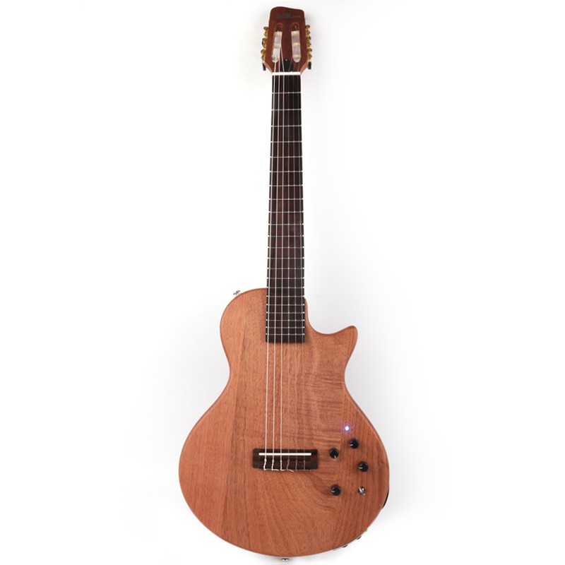 Electric Classical Guitar Silent Nylon String Reverb delay Mahogany Body