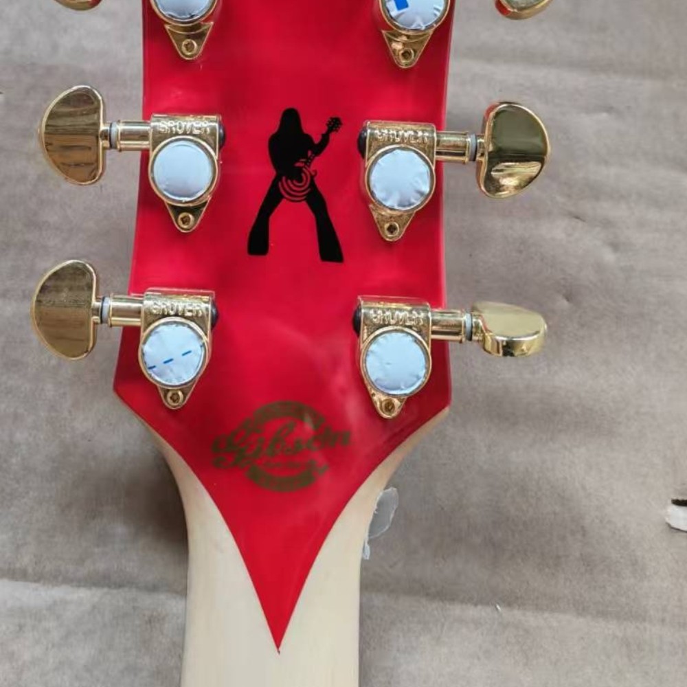 Custom Zakk Wylde 4#-Flag Electric Guitar Mahogany Body Gold Hardware 6Strings
