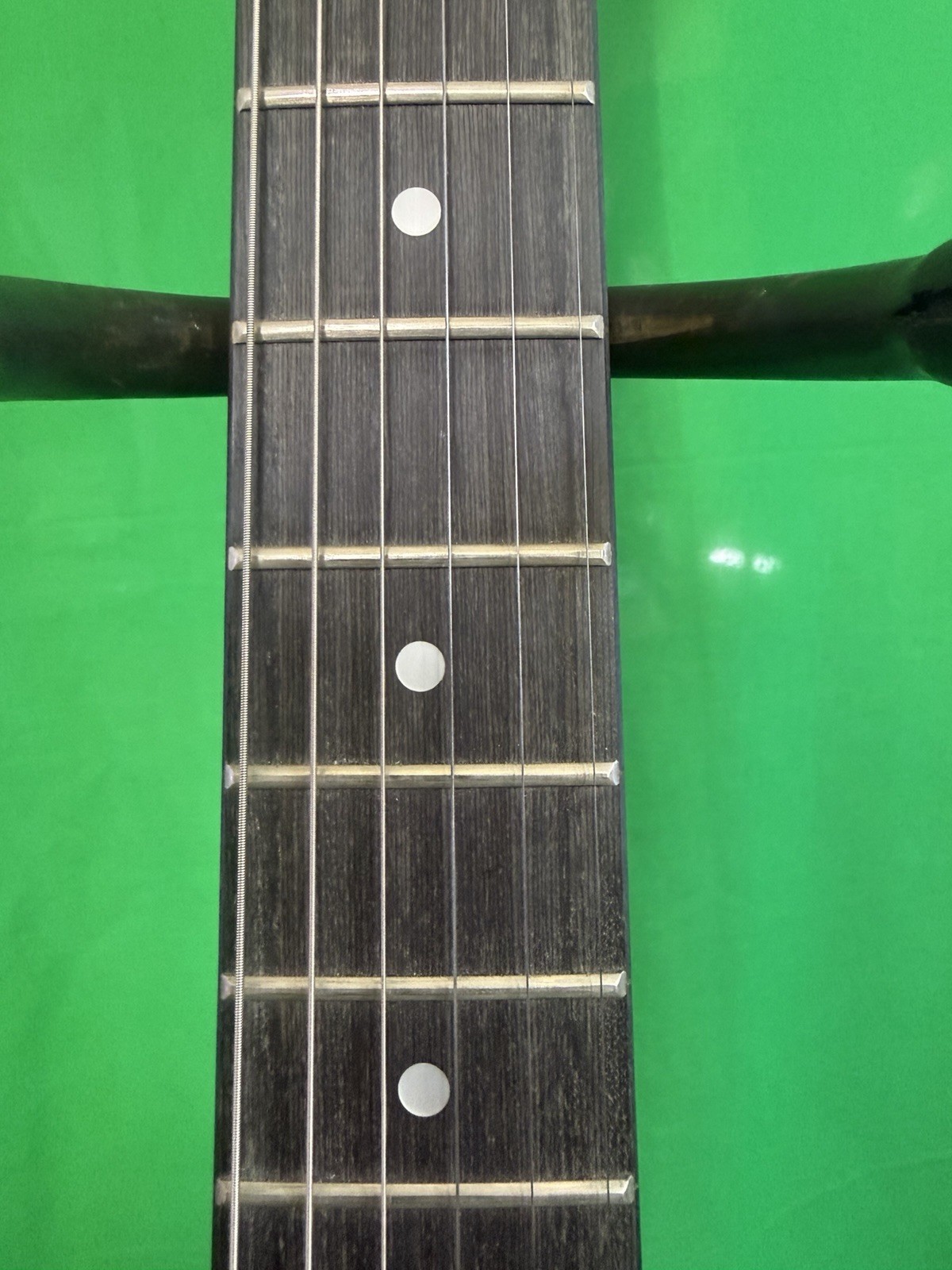 S Style Electric Guitar Upgraded Pickups Tremolo Frets Level Action Low Blackout