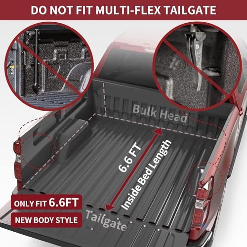 Soft Tri-Fold Tonneau Cover, 6.6ft Bed 2019-2026 | 1500 new Soft Trifold
