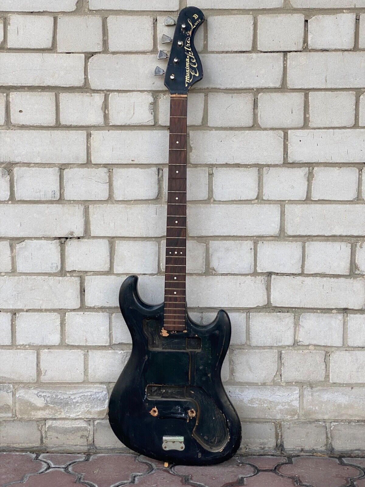 Vintage Bass Guitar Musima Elektra De Luxe B Germany