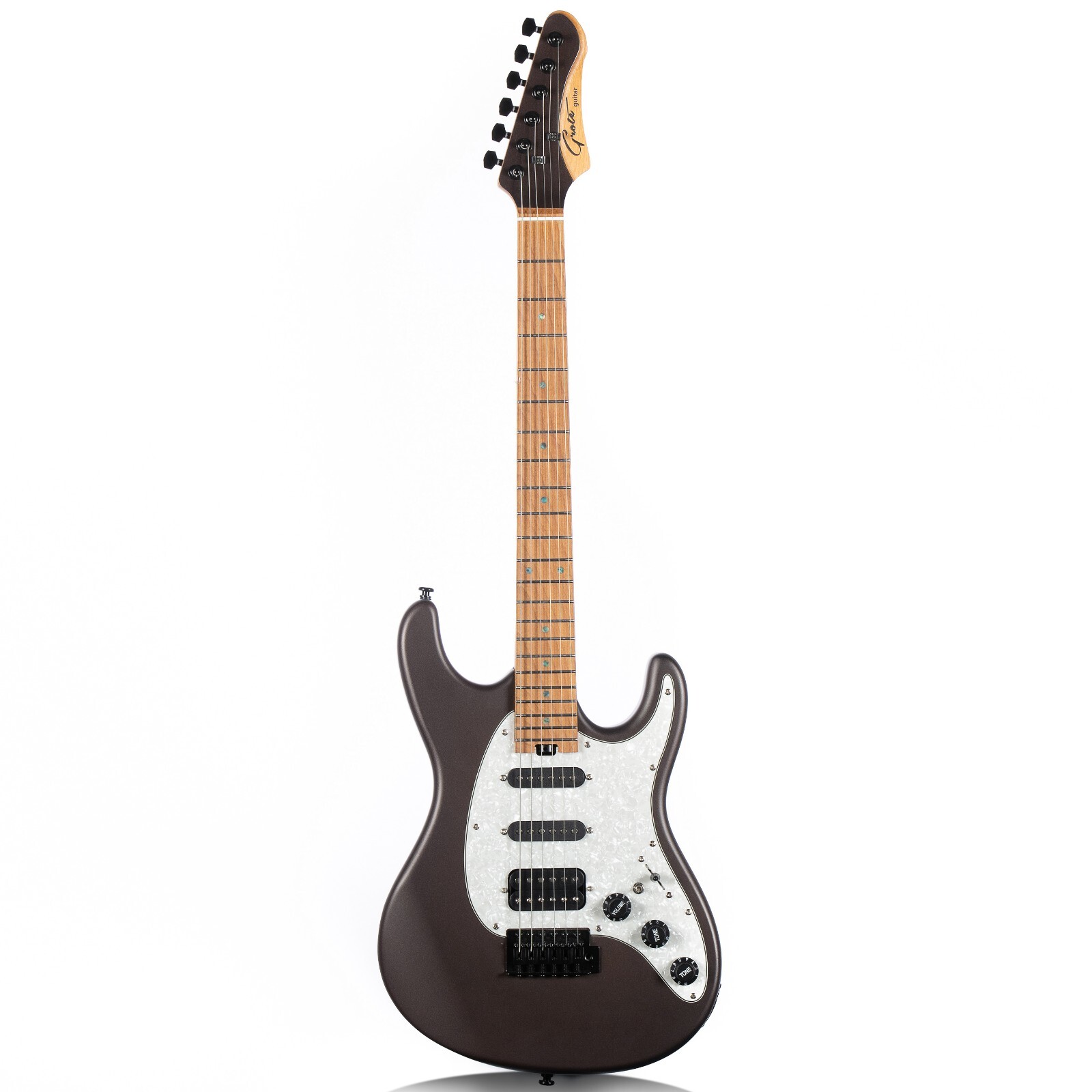 Professional Electric Guitar with Roasted Maple Neck Solid Body 6 Strings 4