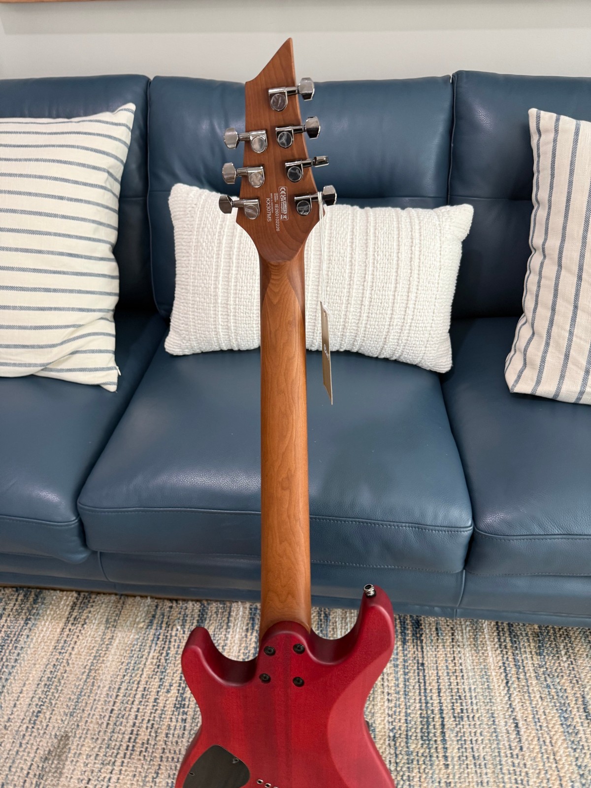 KX Series Multi-Scale 7-String Electric Guitar, Open Open Pore Mahogany