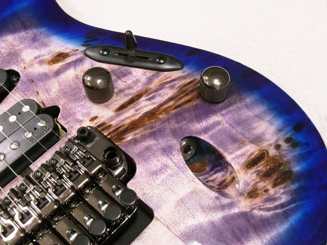 Ibanez S1070PBZ-CLB Cerulean Blue Burst Electric Guitar, Premium, Thin Neck