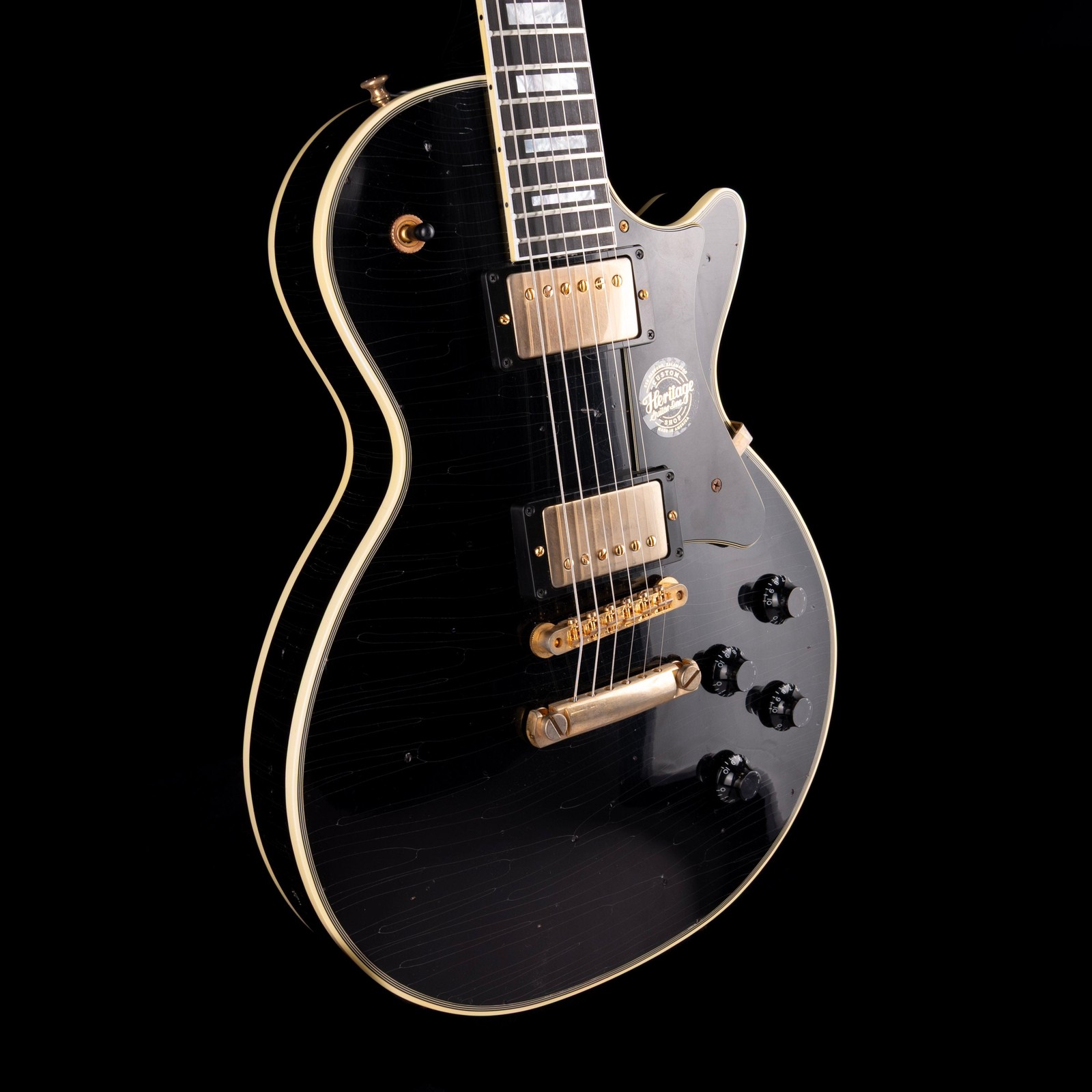 Heritage Custom Shop Core Collection H-157 Mahogany Top Artisan Aged Ebony with