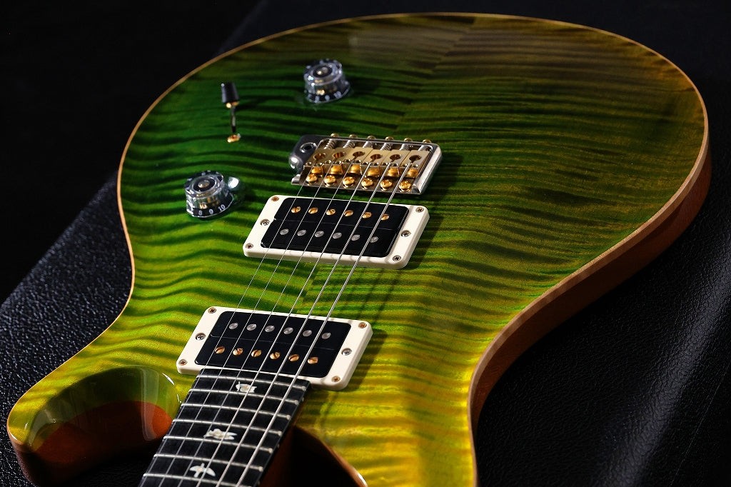 PRS 2021 Custom 24 10-Top Green Fade Pattern Regular Neck [0331244]