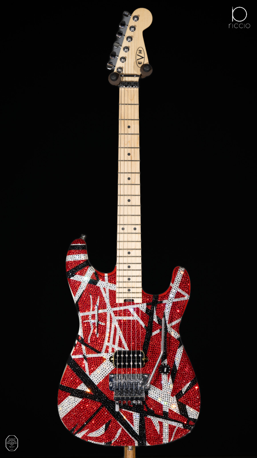 Swarovski® crystals’ | Eddie Van Halen – EVH – “Eruption” | custom guitar