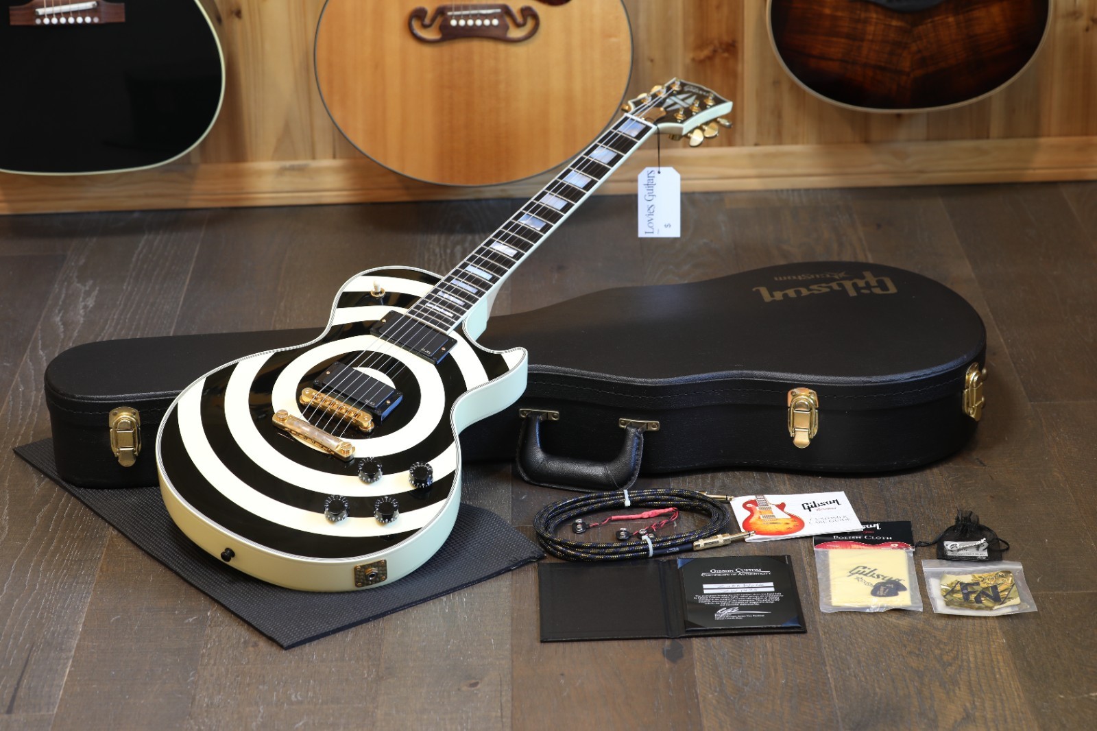 2010 Gibson CSLes Paul Zakk Wylde Signed Signature Guitar Bullseye + COA OHSC