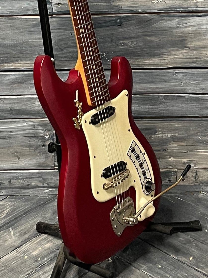 Used 1964 Hagstrom II Electric Guitar with Case- Red