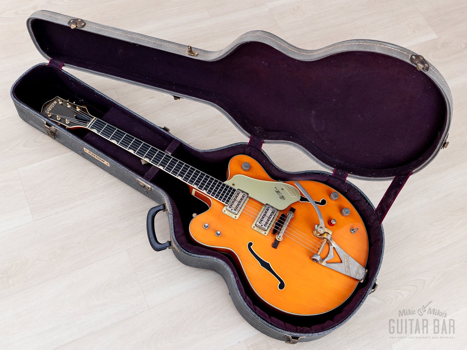 1964 Gretsch 6120 Chet Atkins Nashville Vintage Guitar Western Orange w/ Case
