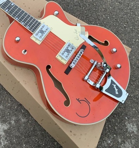 6120 Semi Hollow Body Jazz Electric Guitar With Bigsby System