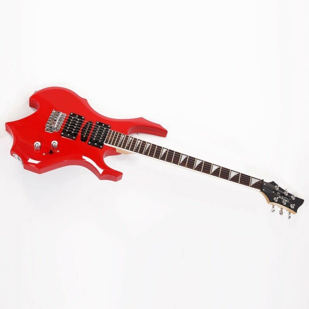 Glarry School Band Electric Guitar 6 String With Bag 20W AMP for Student