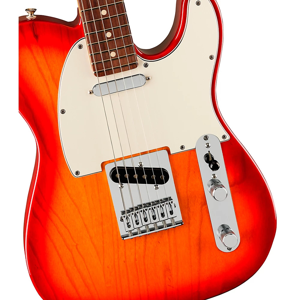 Fender Player II Telecaster Chambered Ash Body RW FB Guitar Aged Cherry Burst