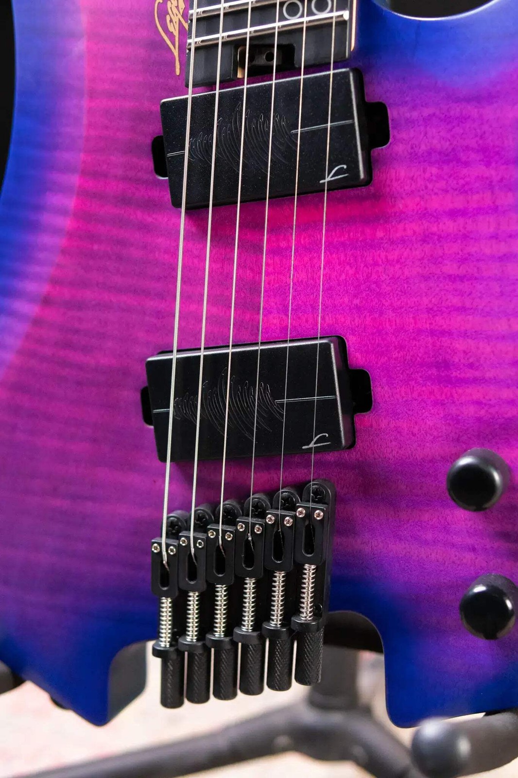 Legator G6FSS-HB Ghost Multi-Scale Electric Guitar – Hyper Nova Blue with Gig Ba