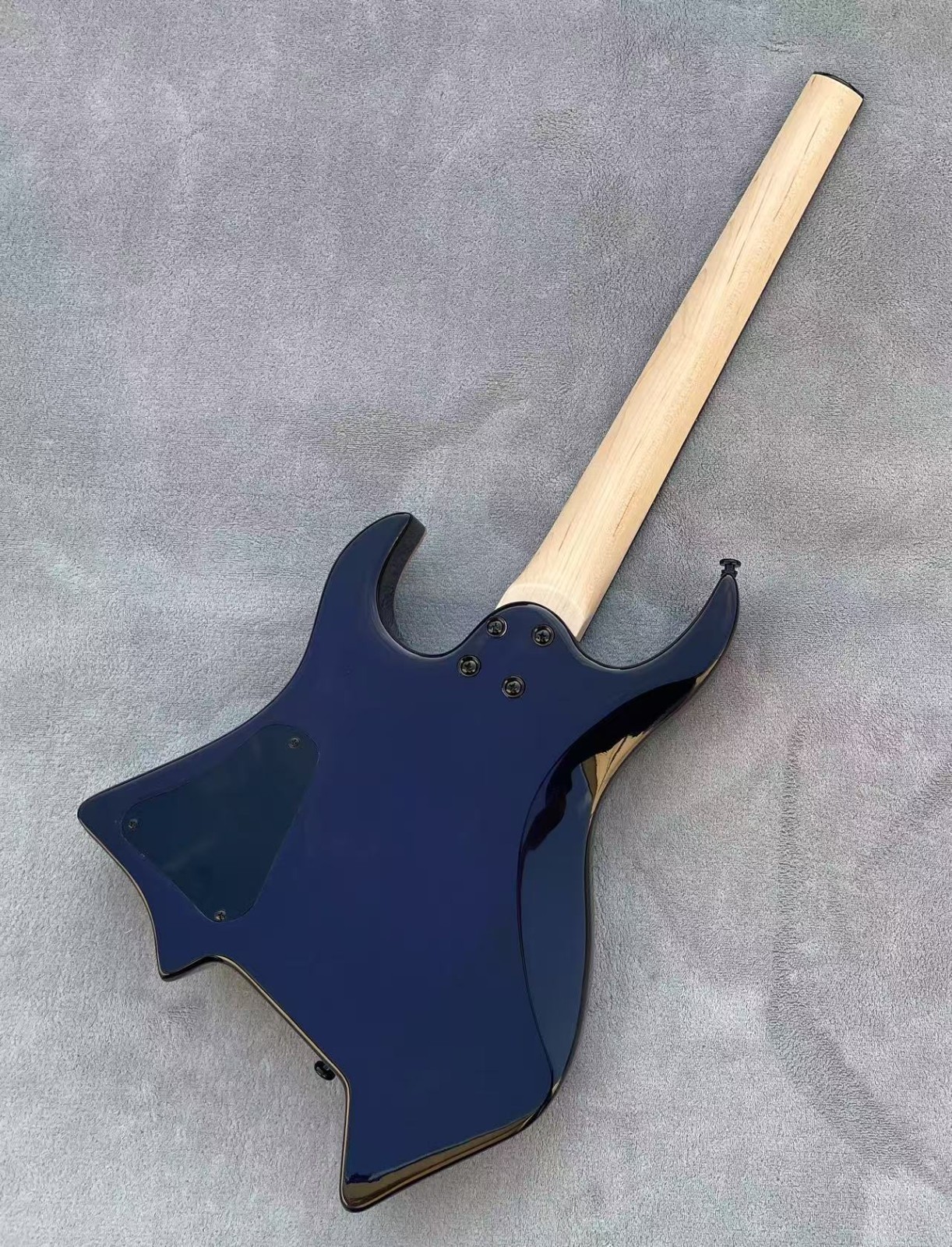 Headless Electric Guitar 6 Strings Abalone Dots Inlays Glossy Finished Guitarra