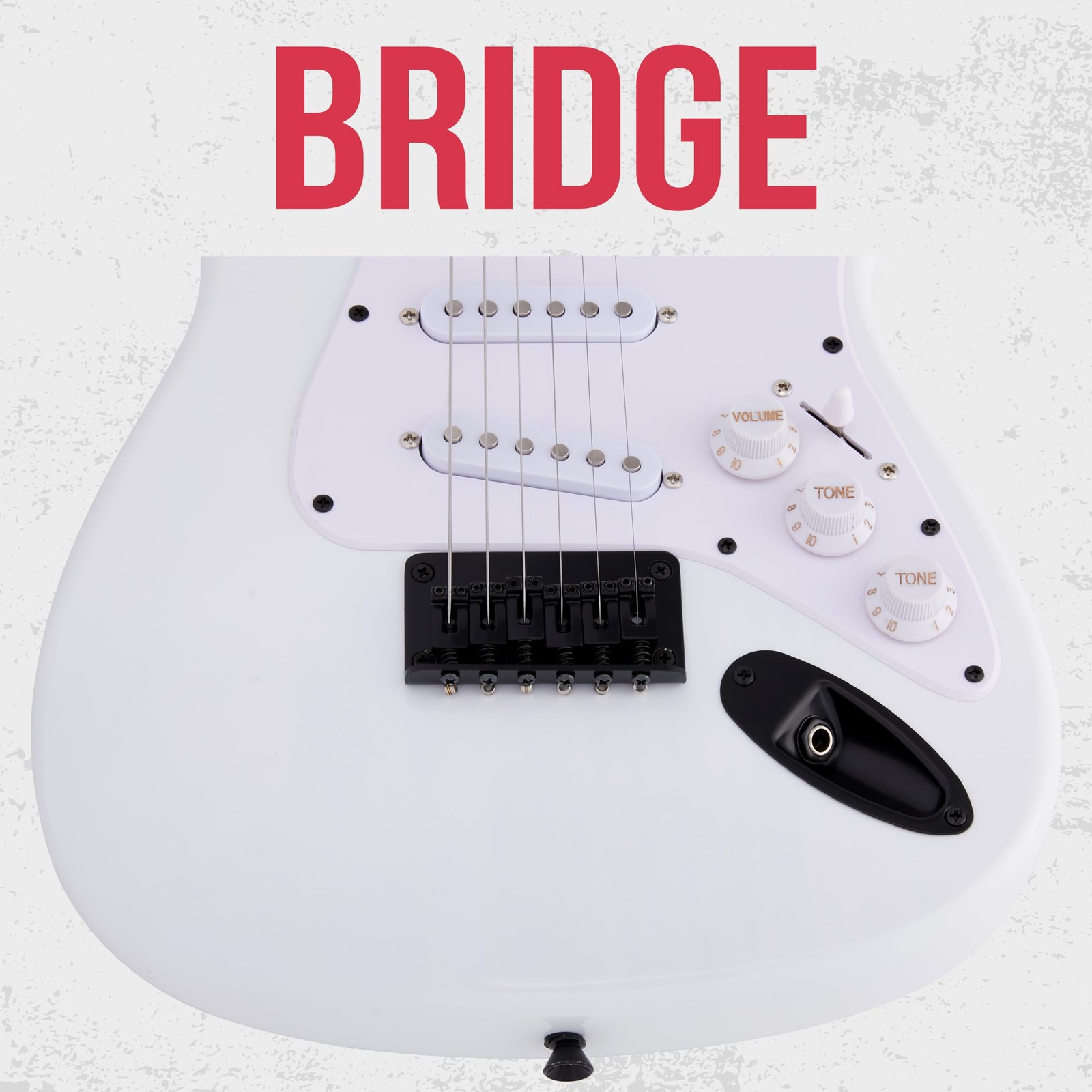 LyxPro 36in Electric Guitar Kit 20W Amp Tuner Picks Strap Case Fullset White