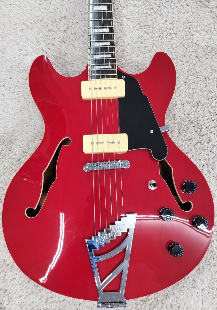 D’Angelico Premier DC Semi Hollow Guitar w/P90s, Stairstep Tailpiece PROTOTYPE