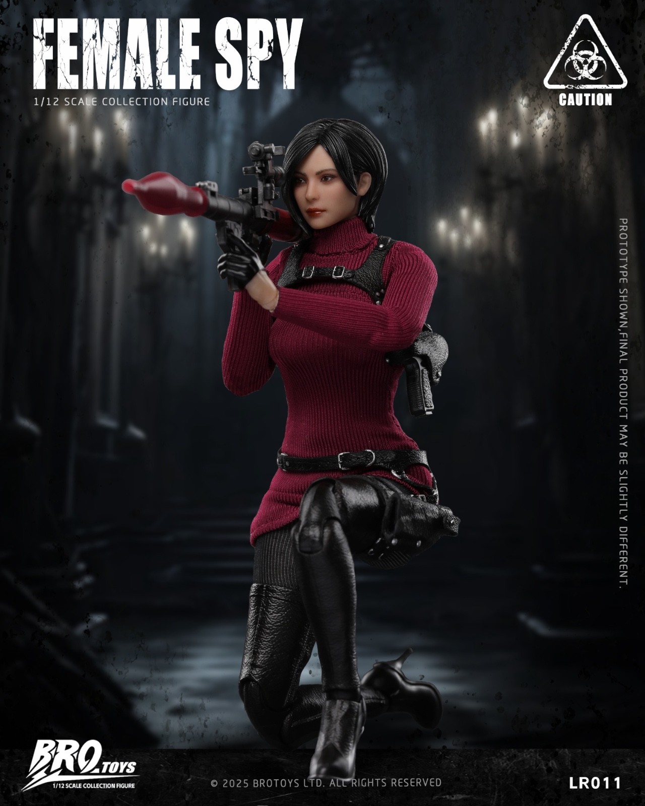 LR011: BROTOYS Resident Evil Female Spy Ada Wong 1/12 scale Action Figure