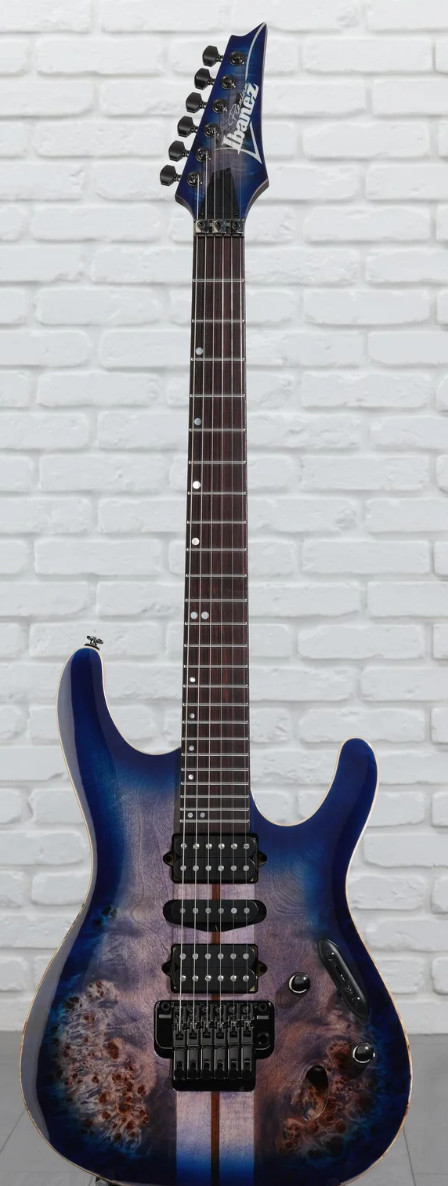 Ibanez Premium S1070PBZ Electric Guitar – Cerulean Blue Burst