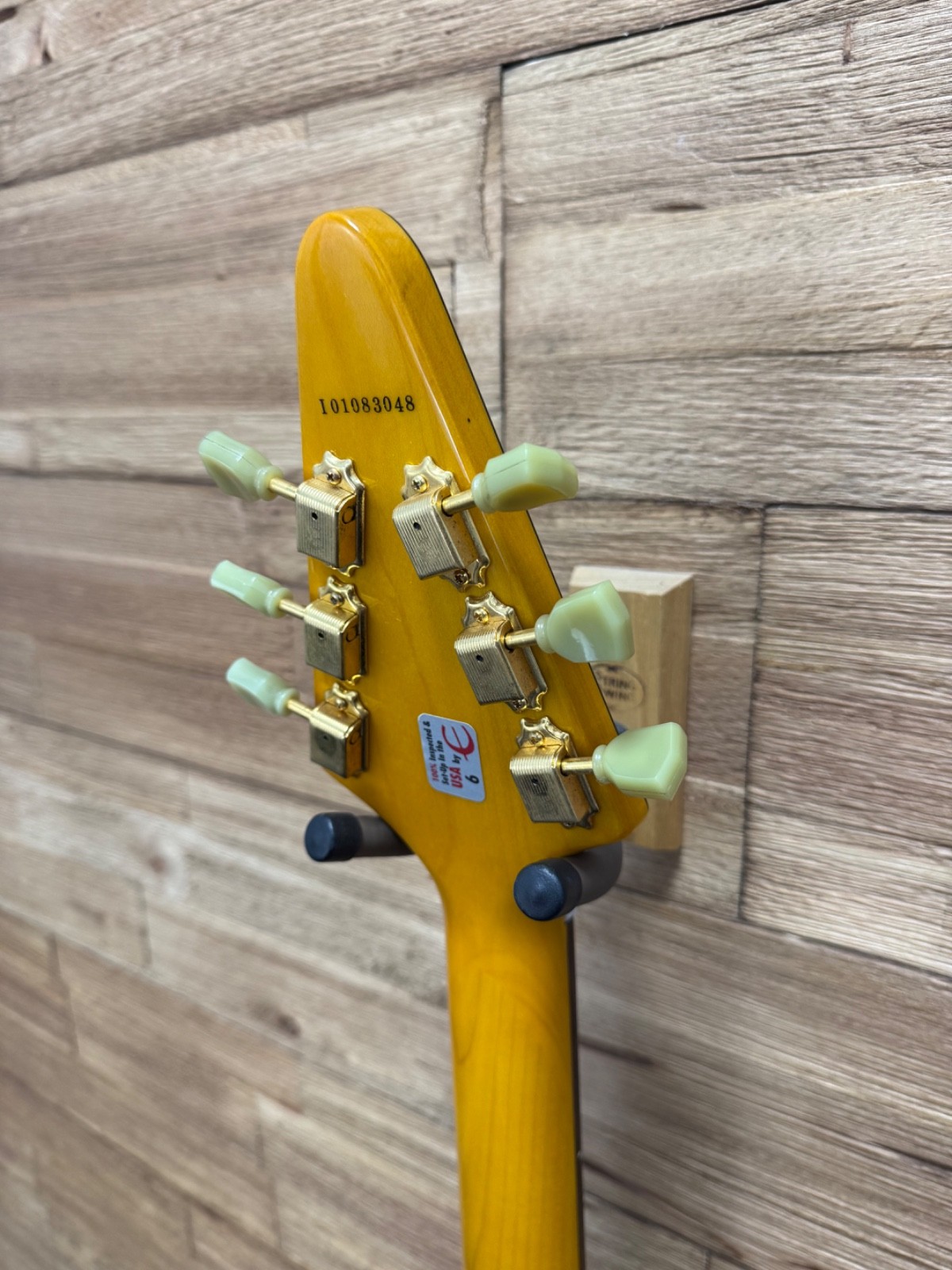 Epiphone ’58 Korina Flying V Electric Guitar- 2001- MIK -6lbs 4oz w/OHSC