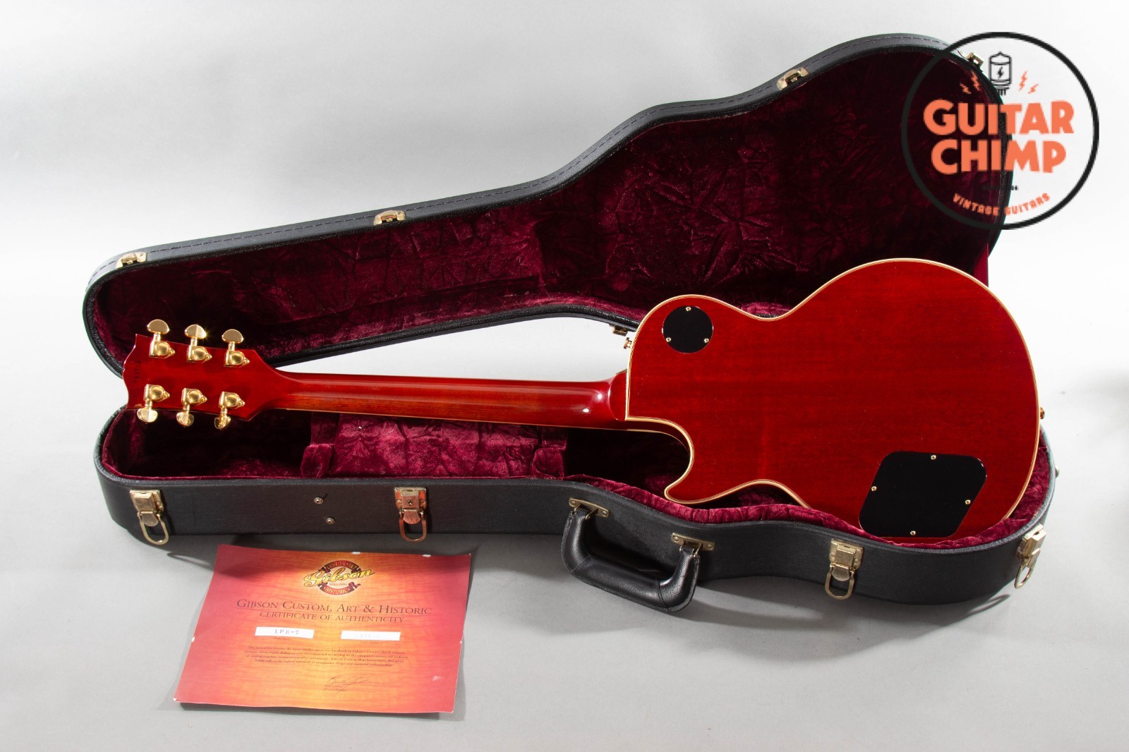 2005 Gibson Custom Shop ’57 Les Paul Custom Reissue Faded Cherry OHSC COA