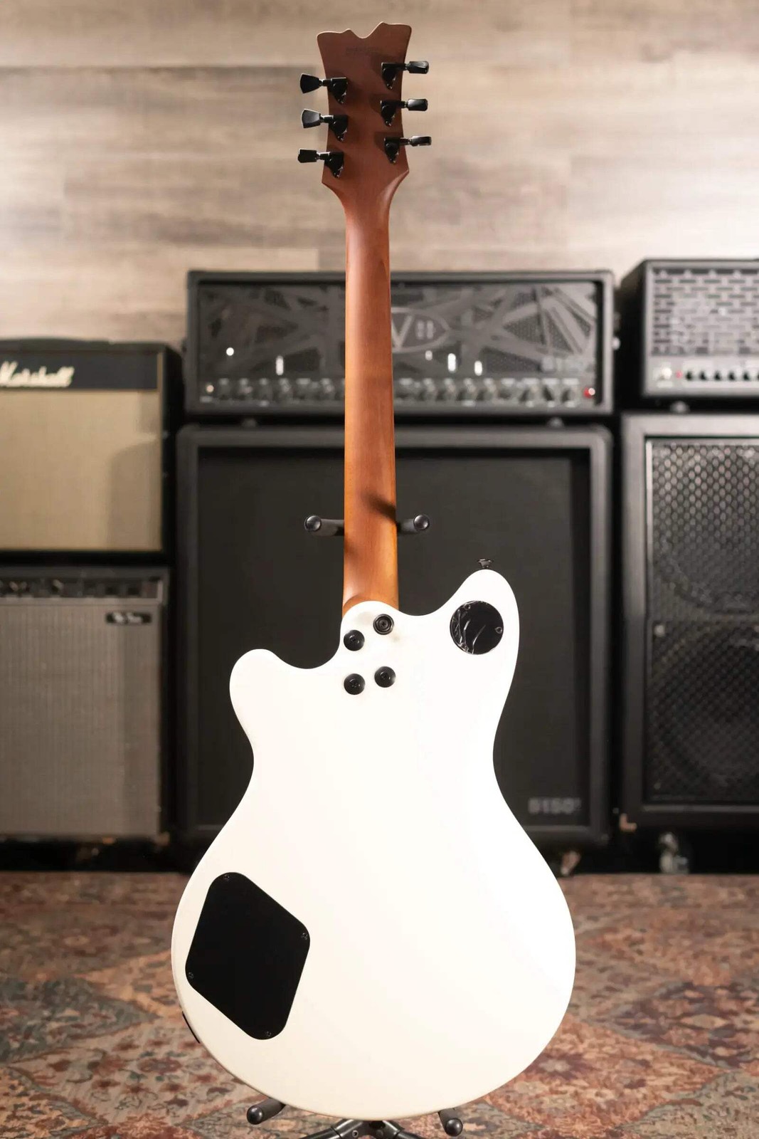 EVH SA-126 Standard Semi-Hollow Electric Guitar – Satin Vintage White