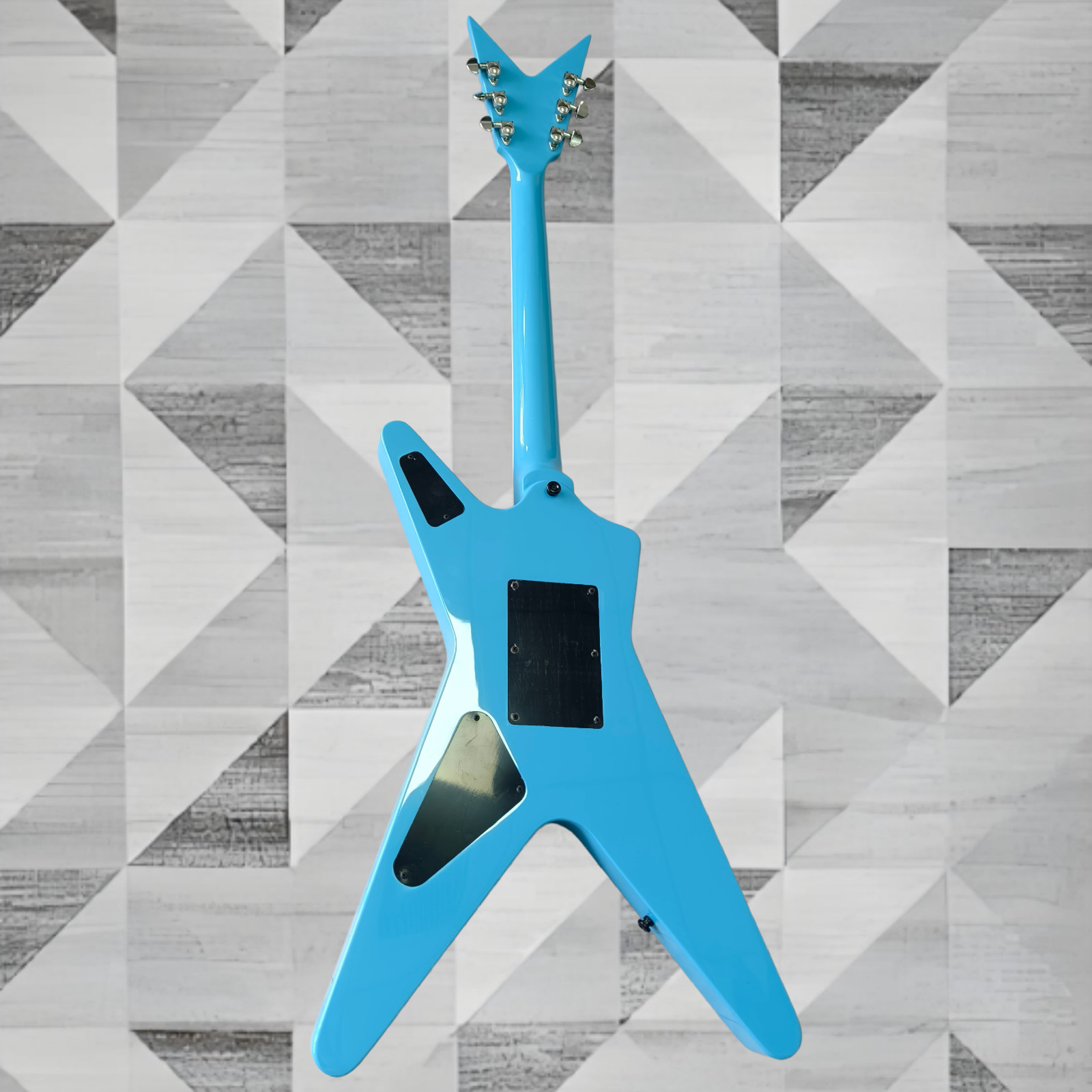 US Ship Dean Dimebag Darrell ML Electric Guitar – Blue Lightning Finish
