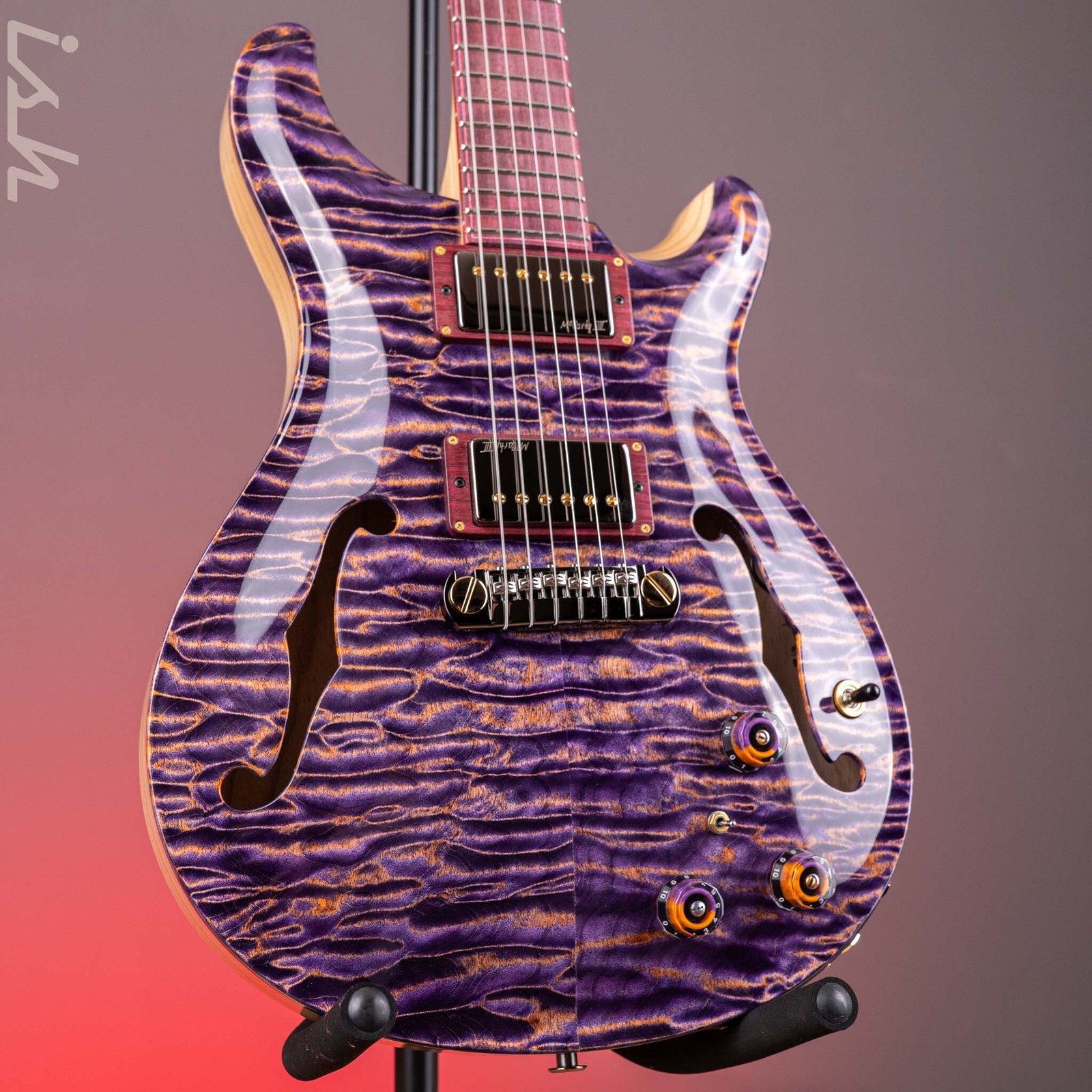 PRS Private Stock Hollowbody I Piezo 24 Fret Purple Peach