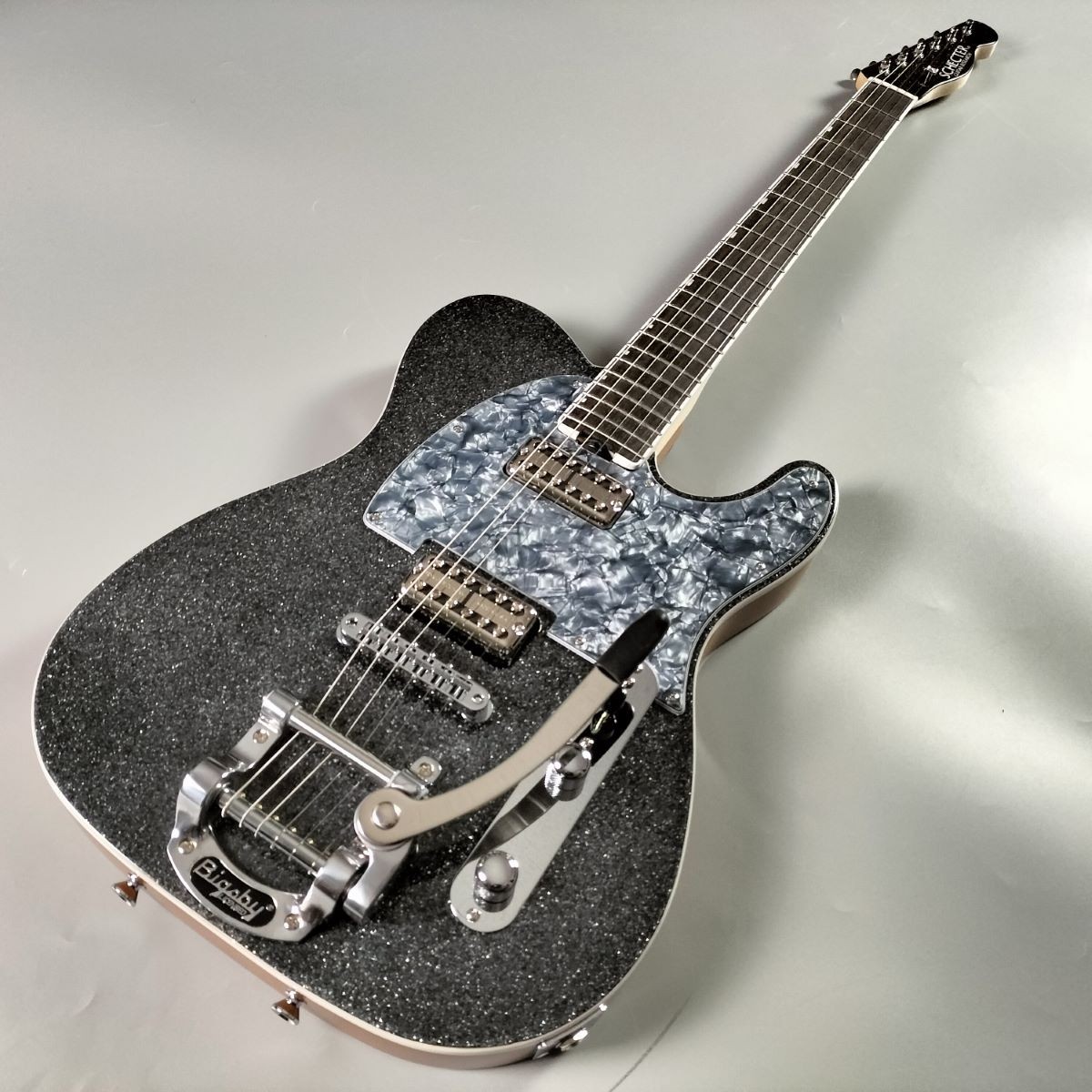 SCHECTER L-PT-AL-BB/BKSP/R Black Sparkle Telecaster Type Electric Guitar