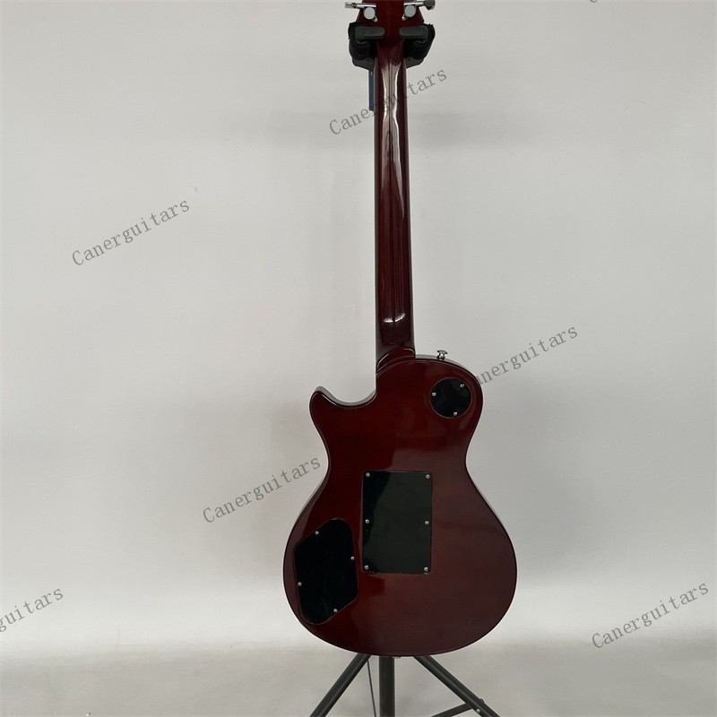Electric Guitar Stainless Rounded Fret Edge Flamed Maple Top Tobacco Sunburst US