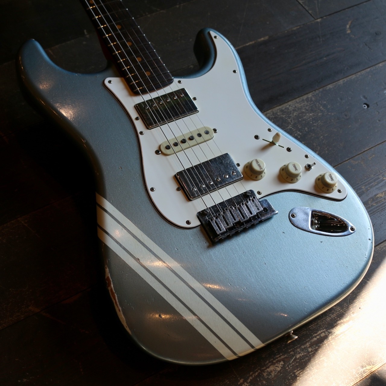 Fender Custom Shop 1963 Stratocaster Relic HSH Blue Ice Metallic Masterbuilder