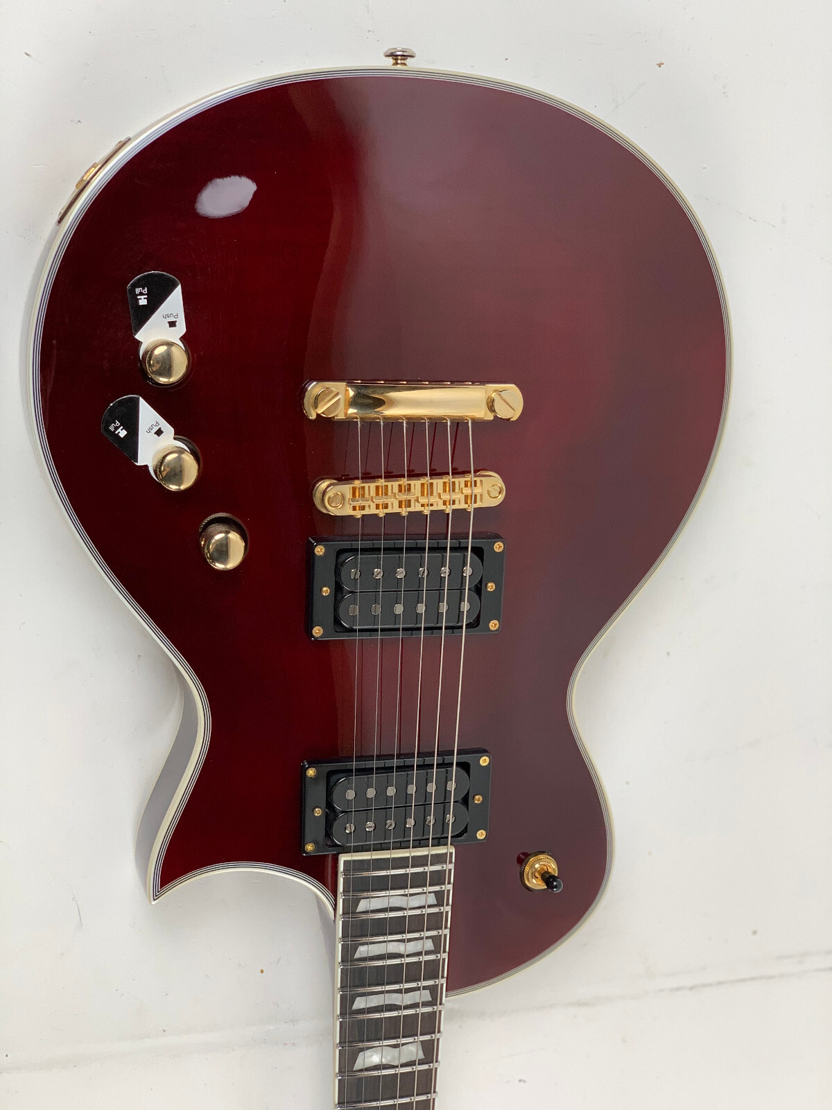 ESP LTD EC-1000T CTM See Thru Black Cherry FM Electric Guitar B-Stock