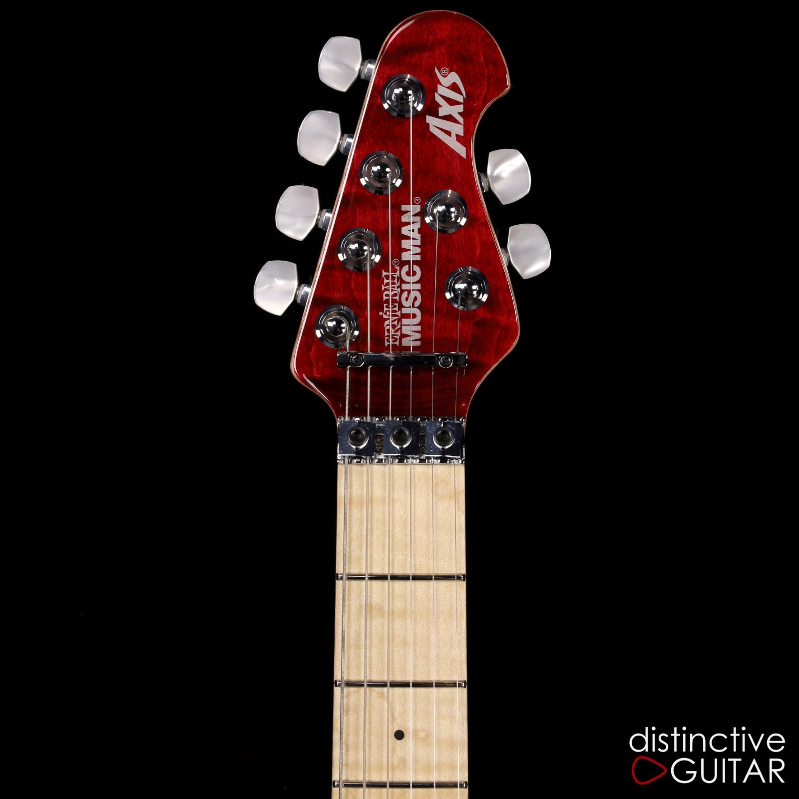 ERNIE BALL MUSIC MAN AXIS 30TH ANNIVERSARY – TRANSLUCENT RED QUILT