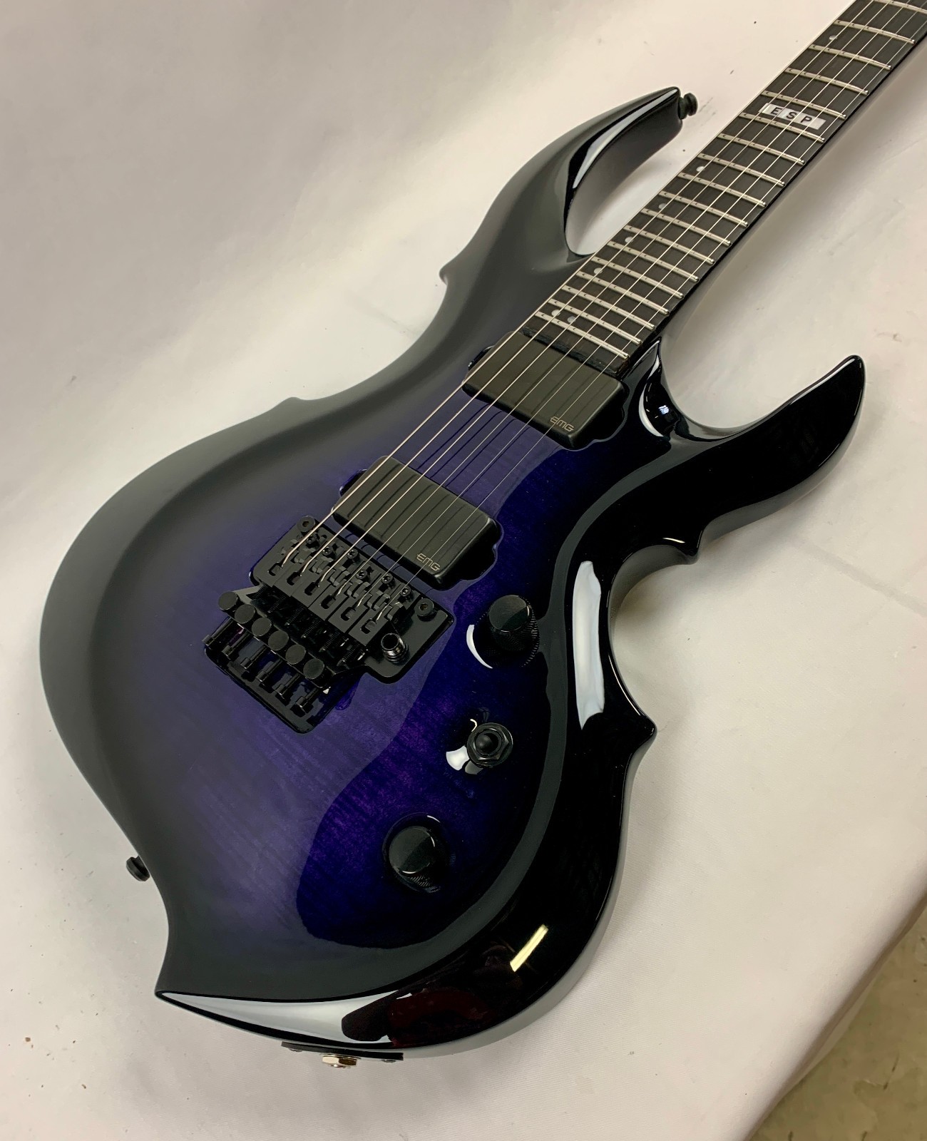 ESP E-II FRX FM Reindeer Blue RDB Electric Guitar B-Stock + Hardshell Case MIJ